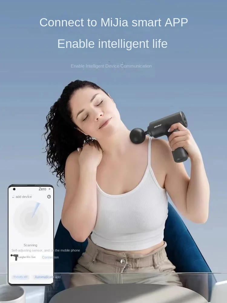 Xiaomi New Fascia Gun Smart Home Relaxation Treatments Massager Relieve Muscle Soreness Vibration Massage Gun To Mijia App