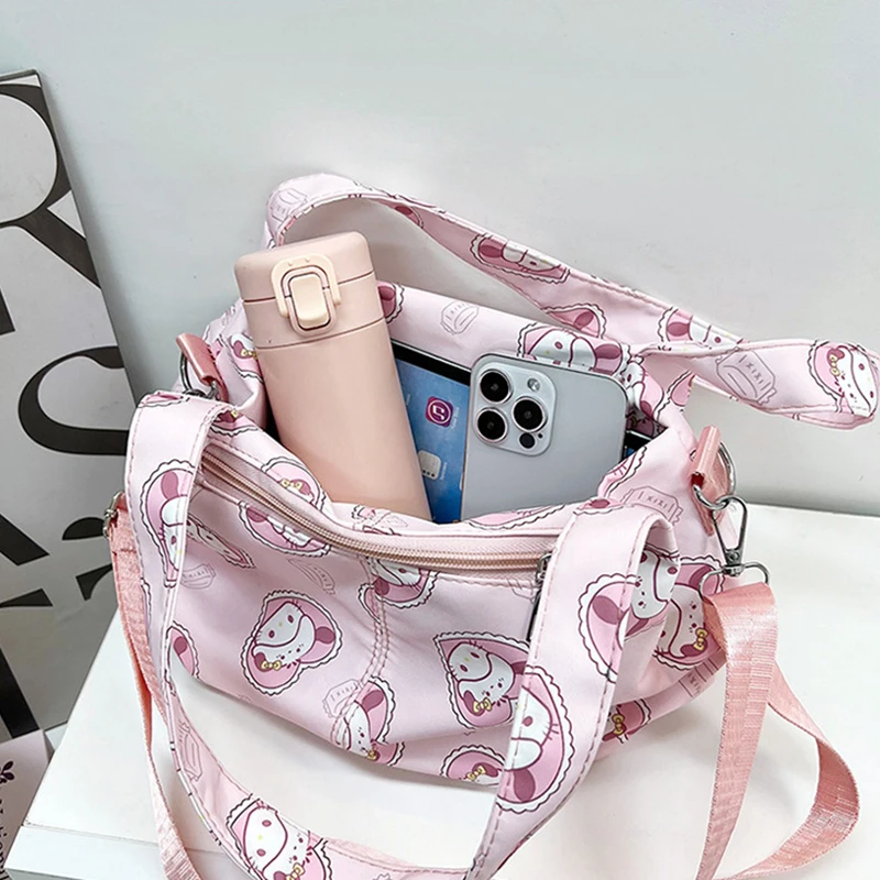 Sanrio Hello Kitty Pompom Purin Pochacco My Melody Kuromi Torby Crossbody Casual Cute Cartoon Torby podróżne na ramię Prezenty dla dziewczynek