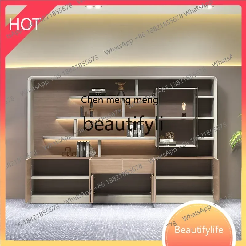 

cn ss Boss File Cabinet with Lock, Storage Cabinet for Office, Wooden Modern Office Background Archive Bookcase ss8617