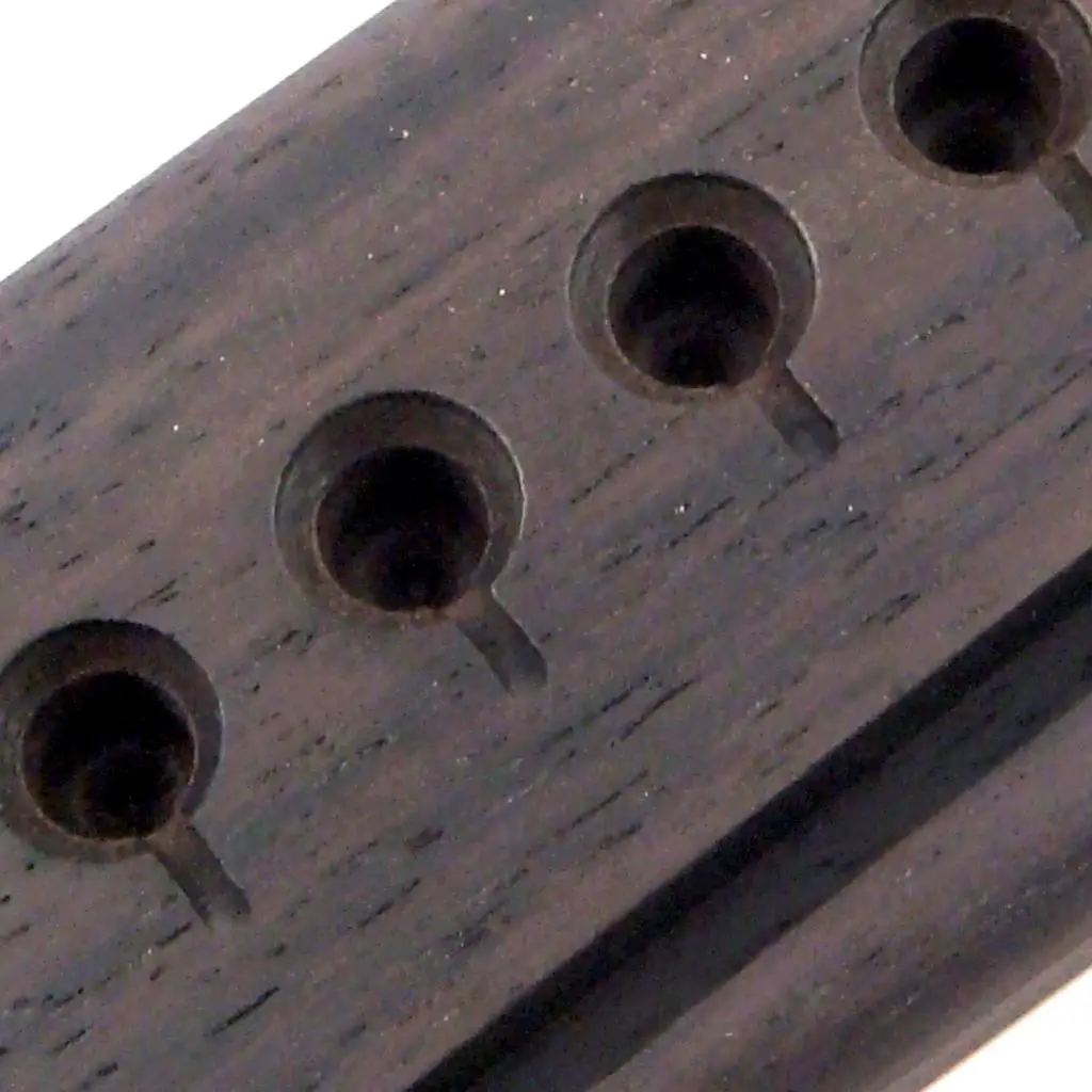 Acoustic Guitar Bridge Rosewood Saddle Slotted Guitar Parts for 6 String Folk Guitar Setup