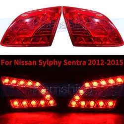 CAPQX For Nissan Sylphy Sentra 2012-2015 LED Rear Inner Light Tail Light Rear Brake light Taillight head Lamp Taillamp headlight