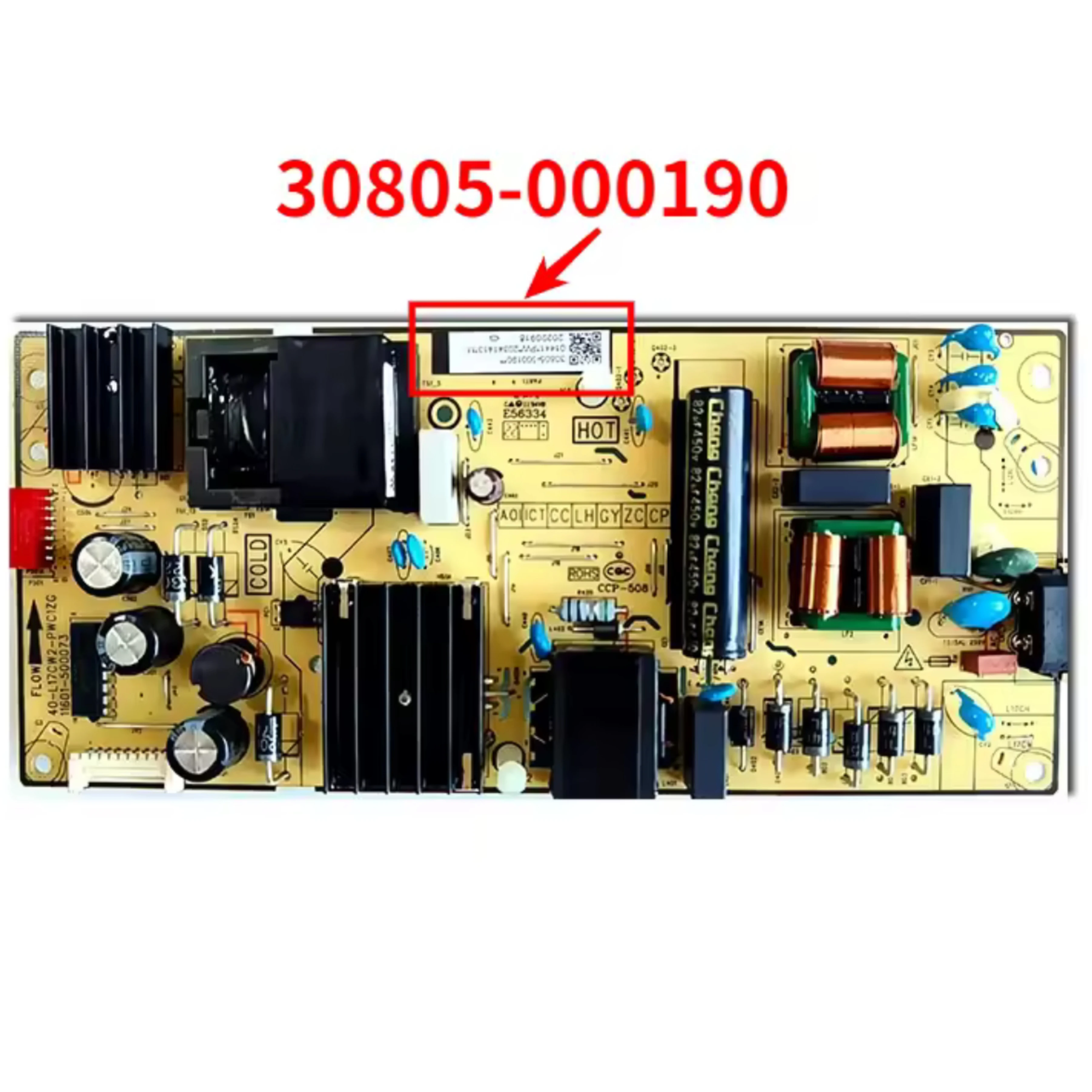 Oryginalna płyta zasilająca do telewizora TCL 65V8E 40-L17CW2-PWC1ZG 11601-500073 Akcesoria dostępne w magazynie 30805-000204 30805-000190 30805-000208 — zdjęcie produktu 3