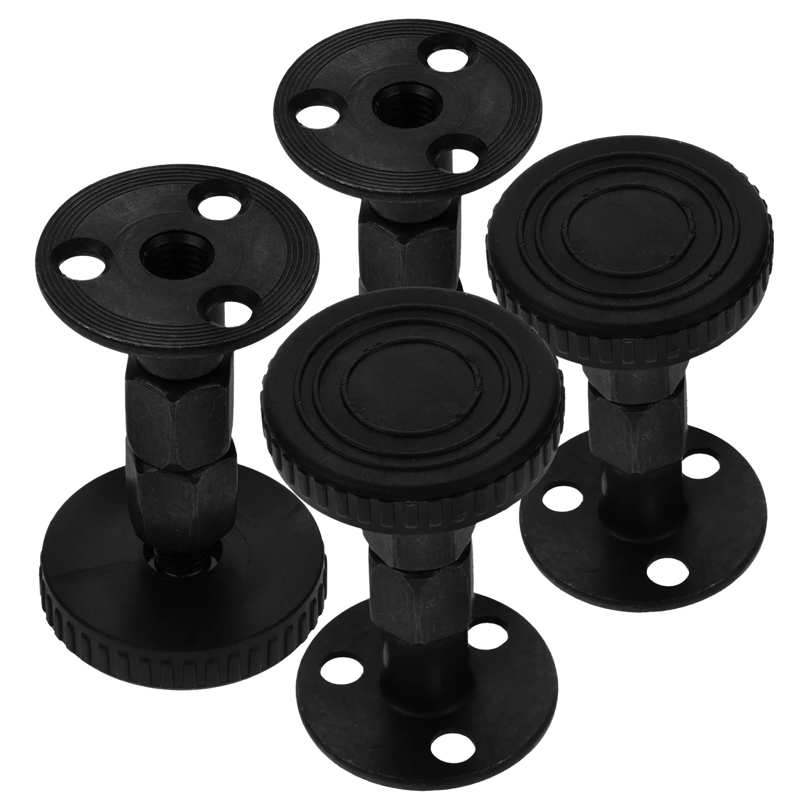 4 Pcs Bedframe Holder Stopper Wall Bumper Headboard Stoppers 800X400X360CM Mount Brackets Black