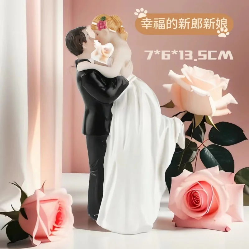 Western-Style People Bride and Groom Happy Bride and Groom  Decoration