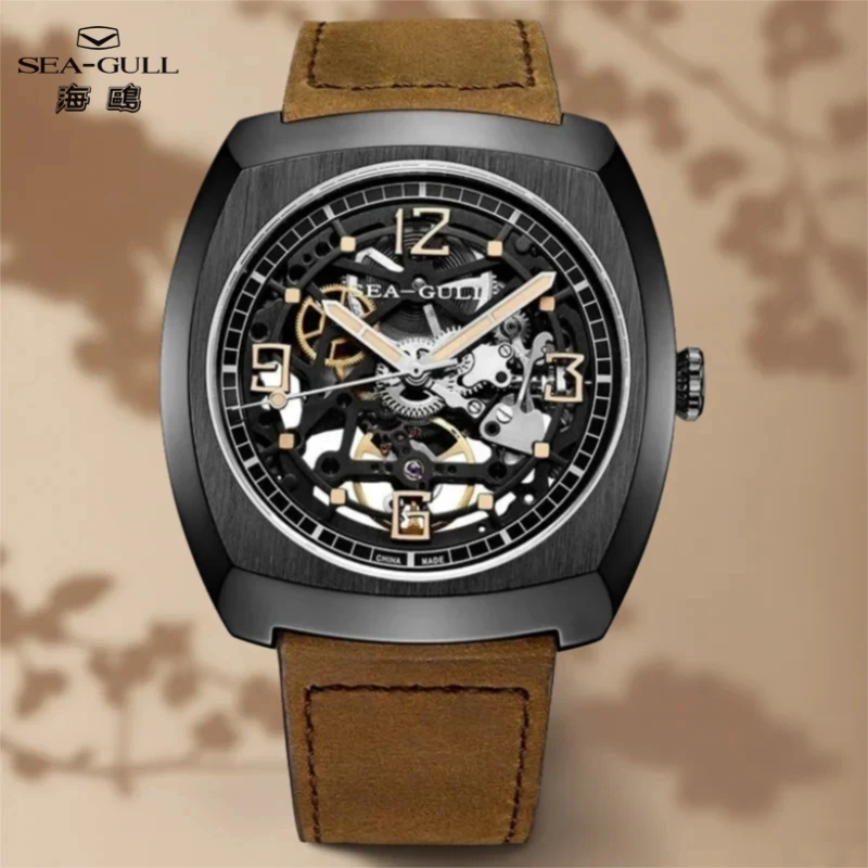 Sea-Gull Skeleton Automatic Mechanical Man's Watch Sapphire Crystal Watch 316L Stainless Steel reloj automático de hombre 6094HK