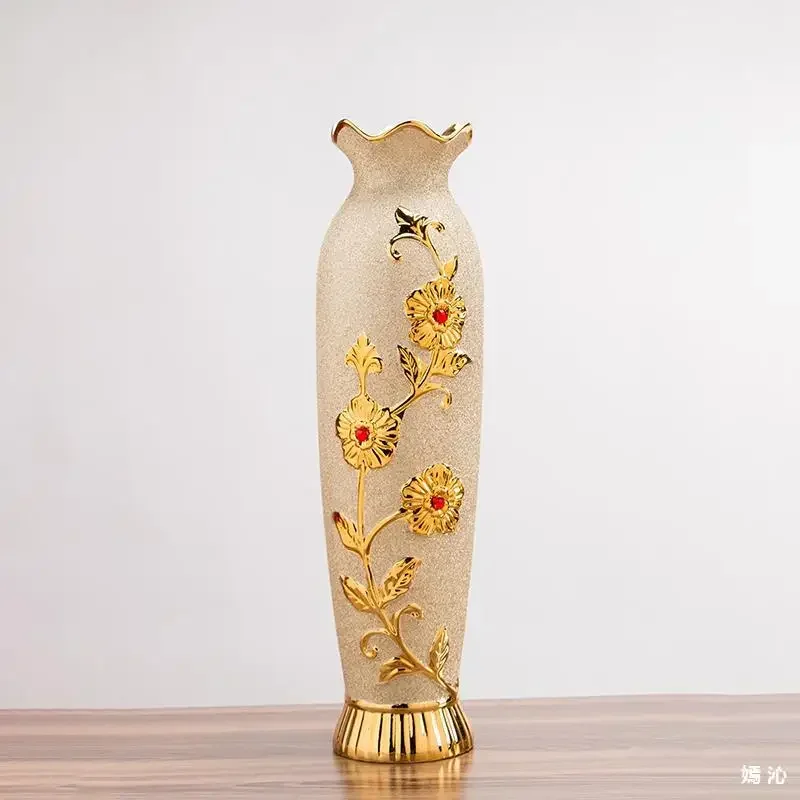 Luxury Arrange Flowers Vases Nordic Decoration Living Room Garden Vases Italian Design Hotel Home Decor Vaso Decorativo LLVA