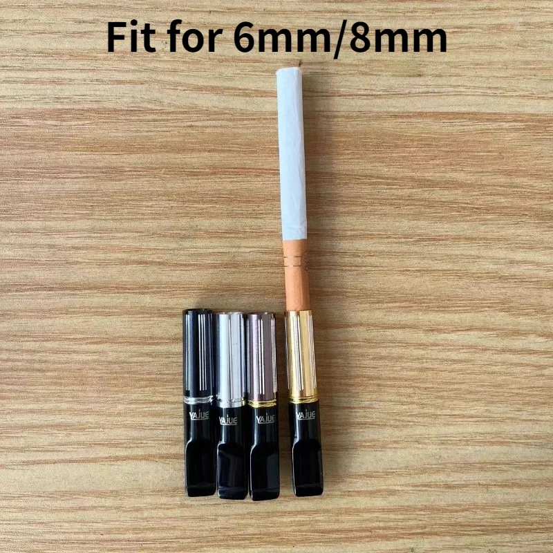 1PC 2PCS Complete set Cleanable Microfilter 6/8mm Tobacco Filter Reduce Tar filter element Cigarette Holder Popular Smoke filter