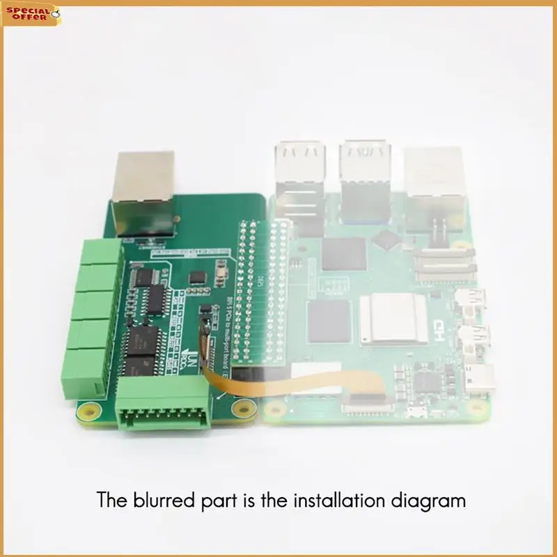 A69Z untuk Raspberry Pi 5 Pcie Ke RJ45 Gigabit Ethernet Adaptor Papan Pcie Ke Gigabit ETH Papan untuk Raspberry Pi 5 Plug And Play