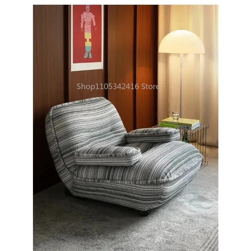 Beetle Color Dopamine Fabric Single Sofa Chair, Modern Leisure Lounge Chair for Living Room and Bedroom