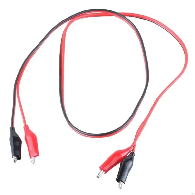 Double Ended Clip Set Electric Jumper Wire Power Test Cable for Lab Experiments