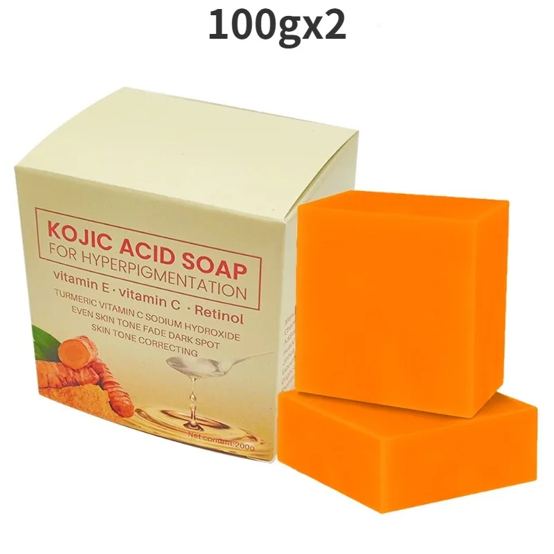 100G Kojic Acid Soap Kit Facial Cleaning Pores Dirt Acne Blackhead Anti-Acne Remove Deep Cleaning Oil Control Whitening Skin