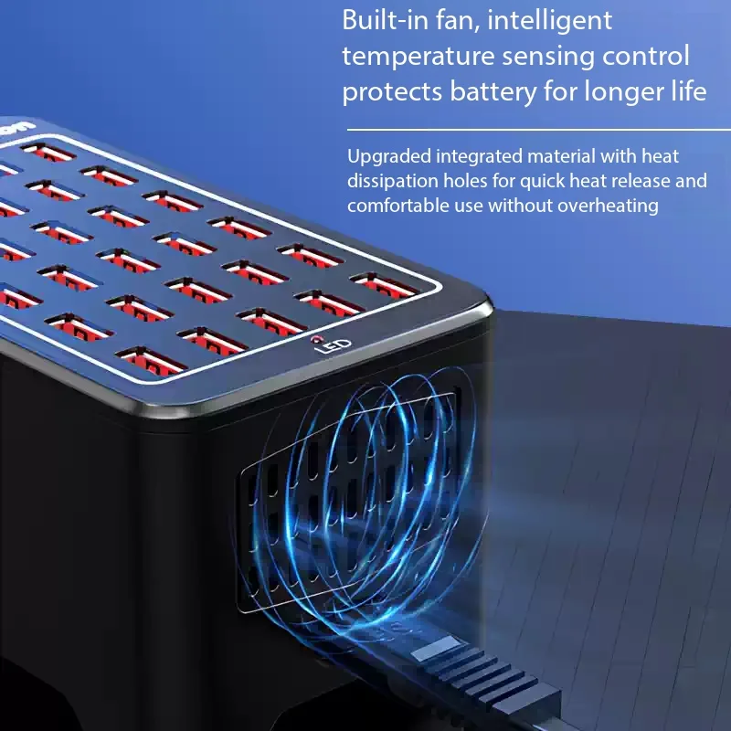 300W High Power 40-60 Port USB Fast Charging Station Professional Office Studio Charger