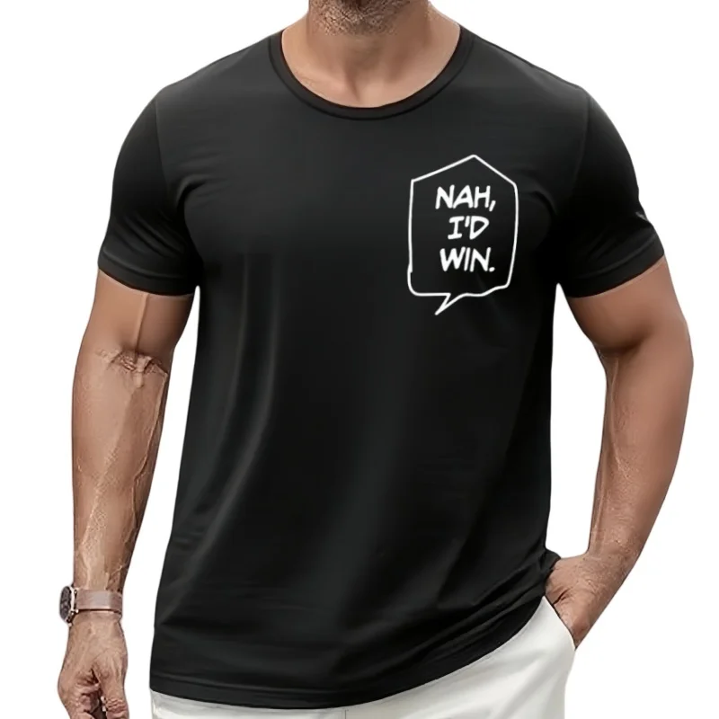 Camiseta Nah I 'd Win para hombres y mujeres, ropa de calle Unisex con citas divertidas, Y2k, Meme Trend, talla europe