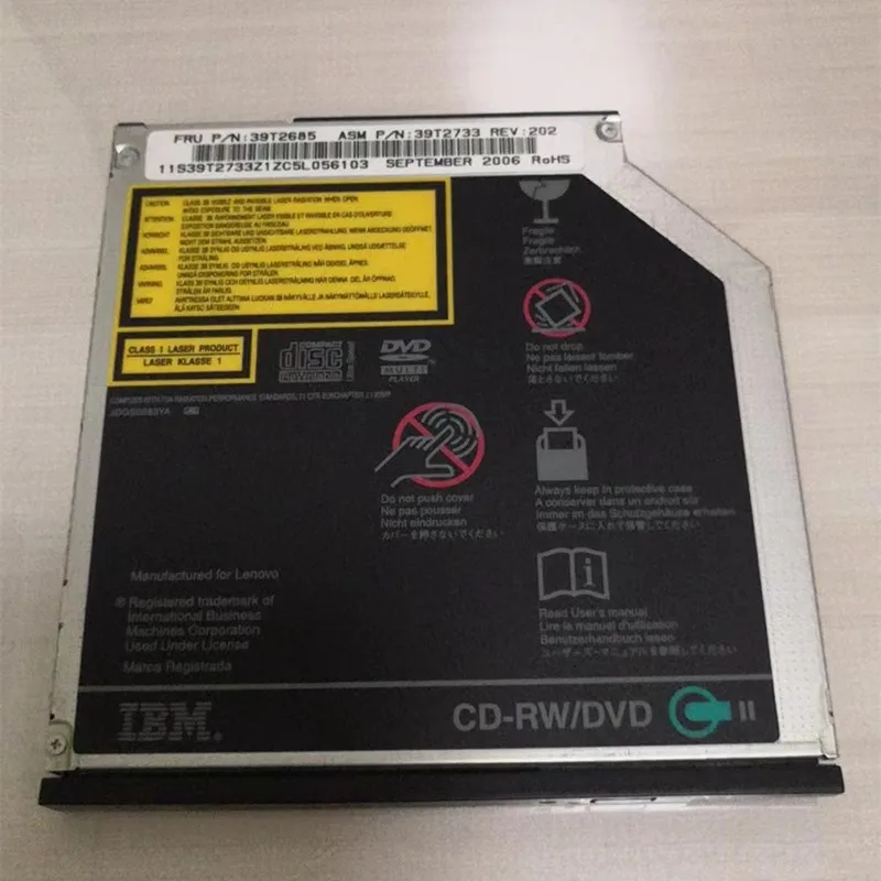 Ноутбук с оптическим приводом ThinkPad T60 T61 t60p t61p, встроенный оптический привод