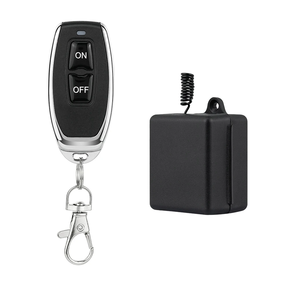 433MHz Wireless Remote Control Relay Switch DC 12V Learning Code Universal Mini Remote Gate Garage Door Smart Home RF Control