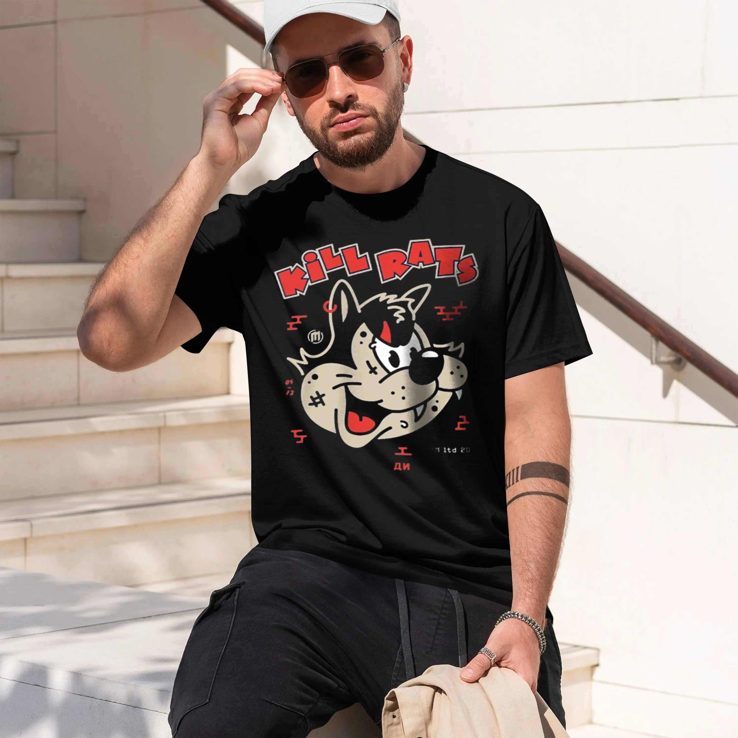Rats Rebellious Printed Men's T-Shirt d th Culture Grh Tees for Women Tees Casual Streetwear 2026 New Model Men’s Short-sleeve c