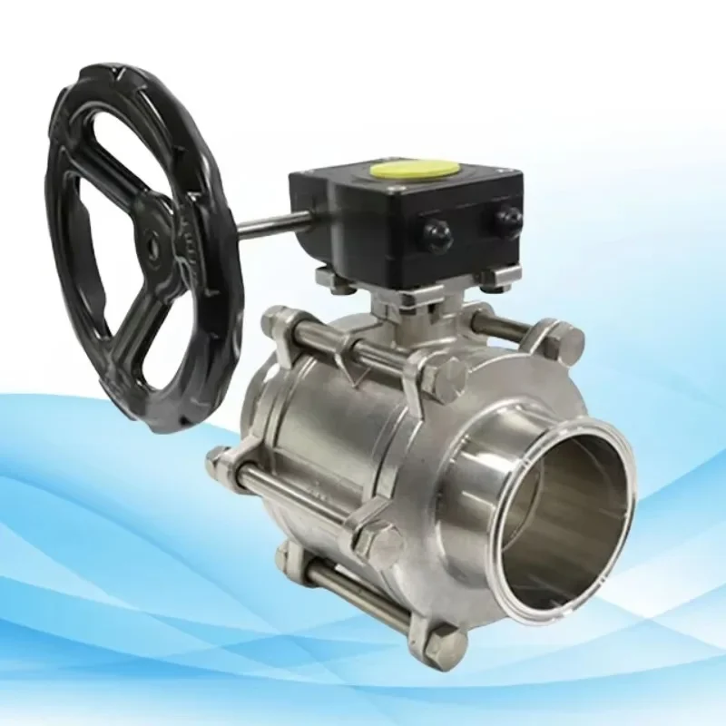 

SS316L Butt-Weld 3PC Three Pieces Ball Valves Stainless Steel Food Grade Pipe Fittings DN10 to DN100