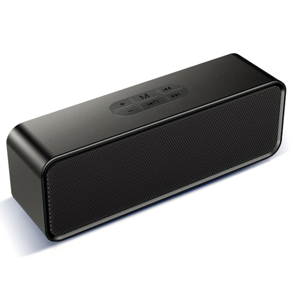 Bluetooth 5.0 Speaker Mini Portable Bluetooth Speaker Subwoofer Card Speaker(Black)