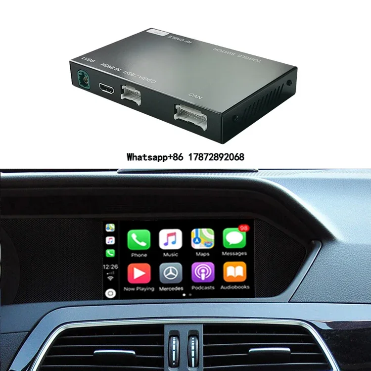 

Multimedia Interface Car Play Module Decoder Box Wireless CarPlay Android Auto for C-Class W204 2011-2014
