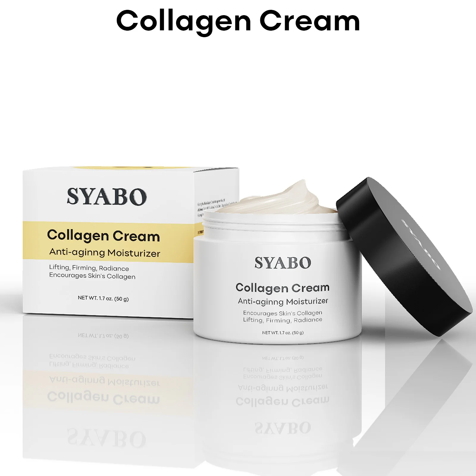 Collagen Cream, Face Moisturizer, Daily Face Cream Moisturizing, Lifting & Recovery Day & Night Cream for All Skin Types