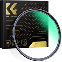 K&F Concept 67mm MCUV UV Filter 77mm 72mm 82mm Multi-Layer Coatings HD Ultraviolet Protection 37mm-127mm Filter NANO-X Series