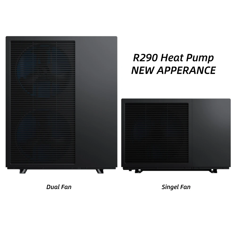 Factory OEM R290 Full Inverter Heating Cooling and  With Cold Clima WIFI Smart Air Source to Hot Water Heat Pumps