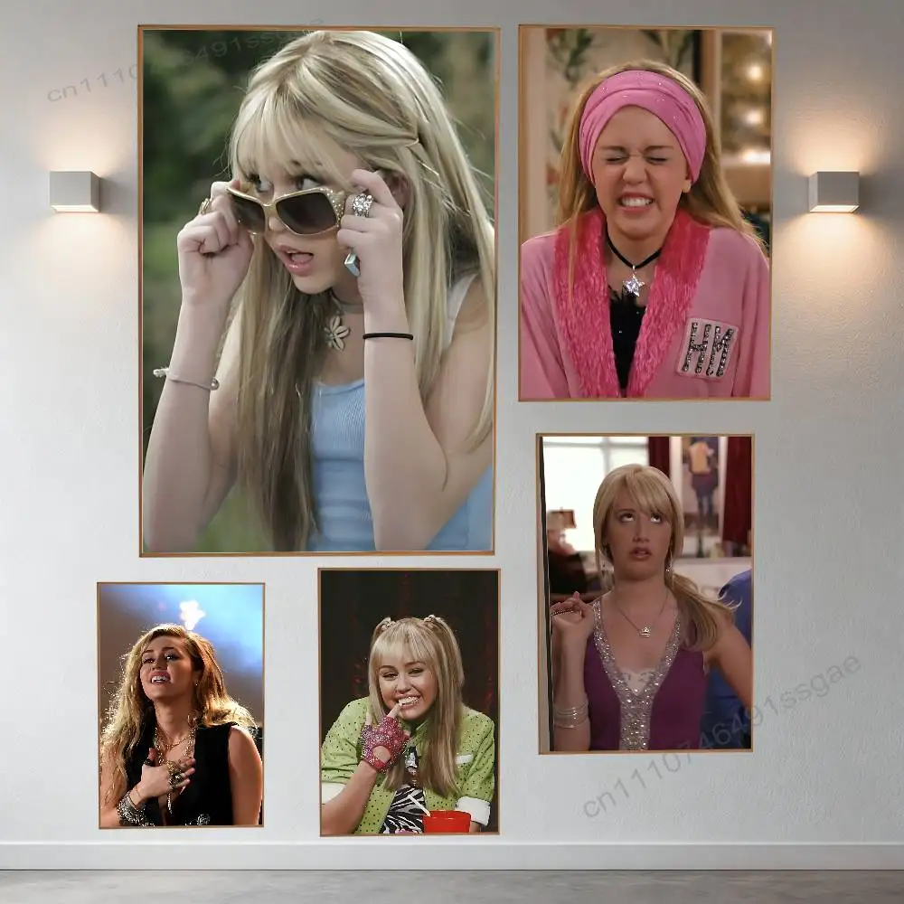 

M-Miley Cyrus Young You Poster Wall For Sticky Decoration Waterproof Home Living Room Bedroom Bar