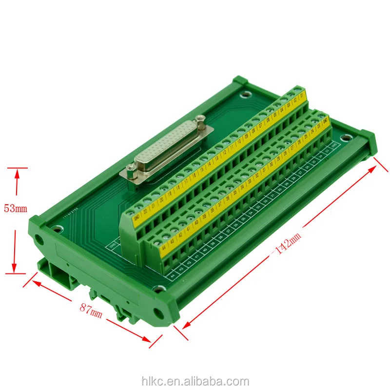 DB44 DR44 Male or Female 44pin port Terminal block adapter converter PCB board Breakout 2 row