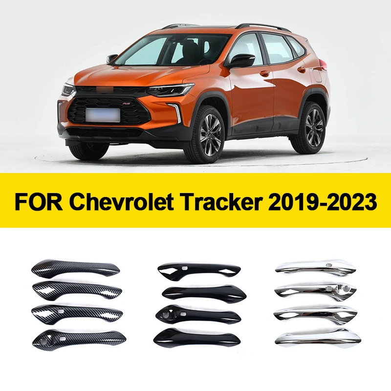 

Накладка на внешнюю дверную ручку из углеродного волокна для Chevrolet Tracker 2019 2020 2021 2022 2023, защитные аксессуары, стильные наклейки