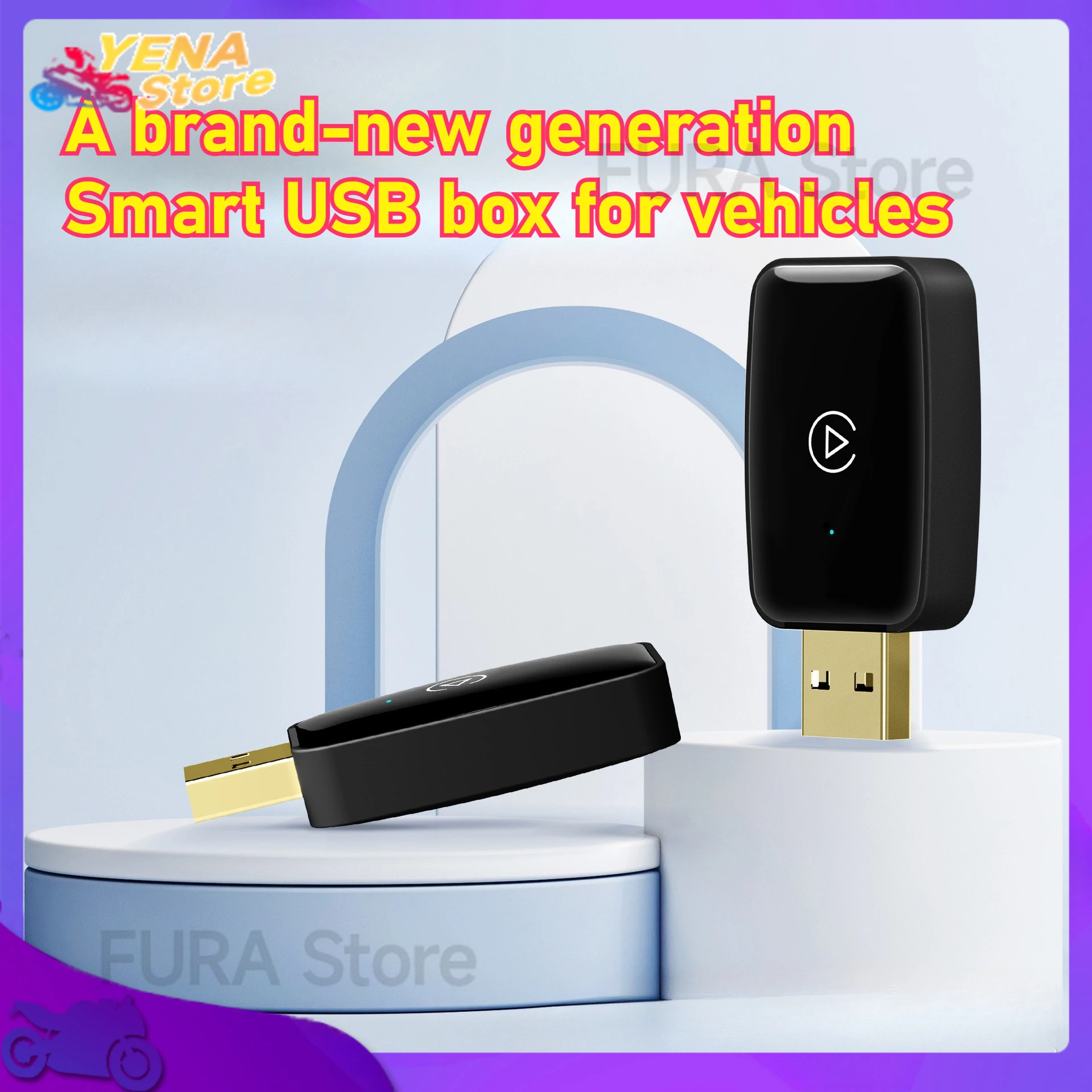 

Wireless CarPlay Wired to Wireless Android Apple Auto adapter 2-in-1 mini box Plug and Play Smart connection