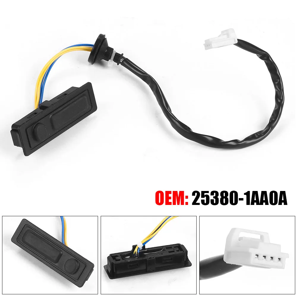 Interruptor de Apertura de Maletero Compatible con Nissan Murano Quest 2008-2014 y Quest 2011-2017, 253801AA0A 25380-1AA0A