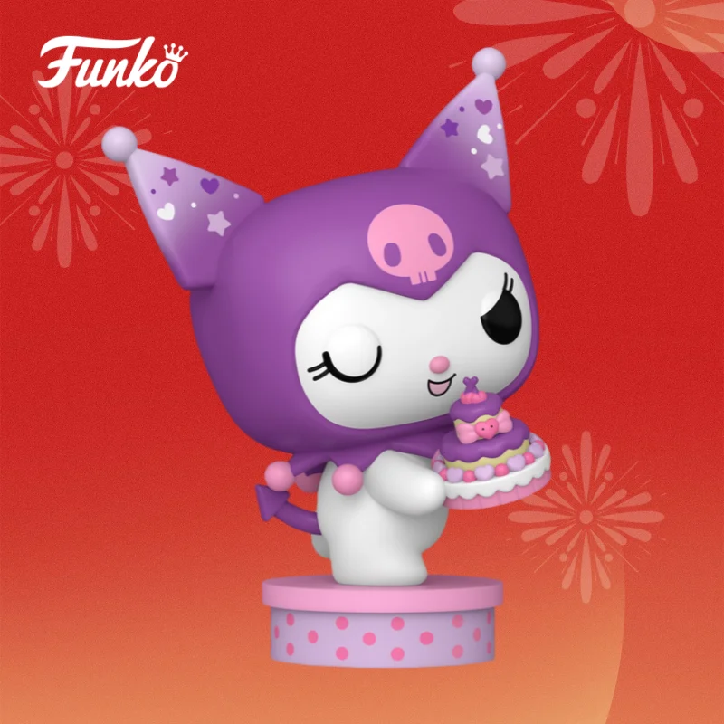 

Funko Pop Kuromi with Cake (20th Anniversary)108 Figures Sanrio 4.6 inch Vinyl Figure Collectible Limited Edition Model Toy Gift