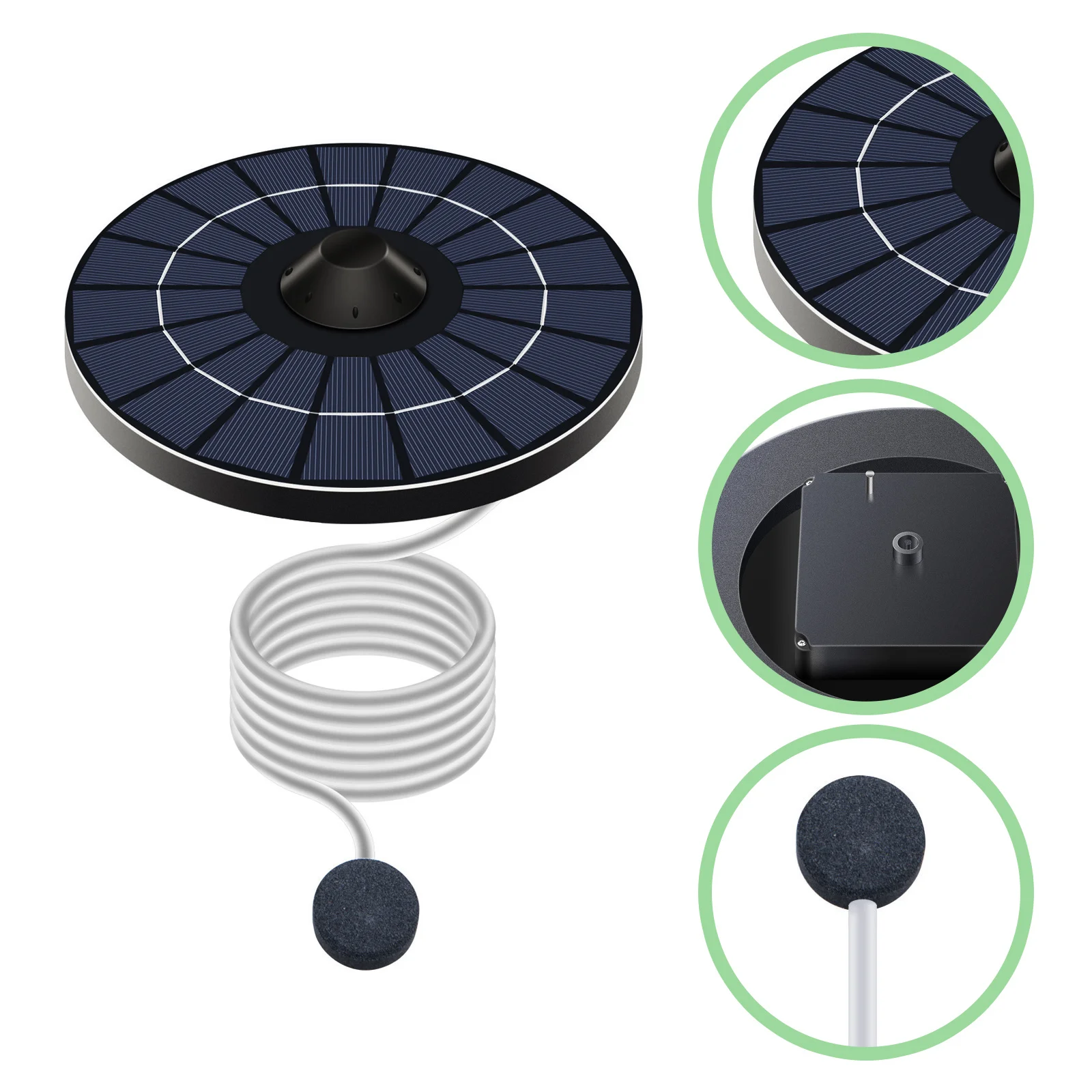 

1Set Solar Oxygen Pump Floating Solar Panel for Efficient Aeration in Ponds Fish Tanks Hydroponics Garden Water Features