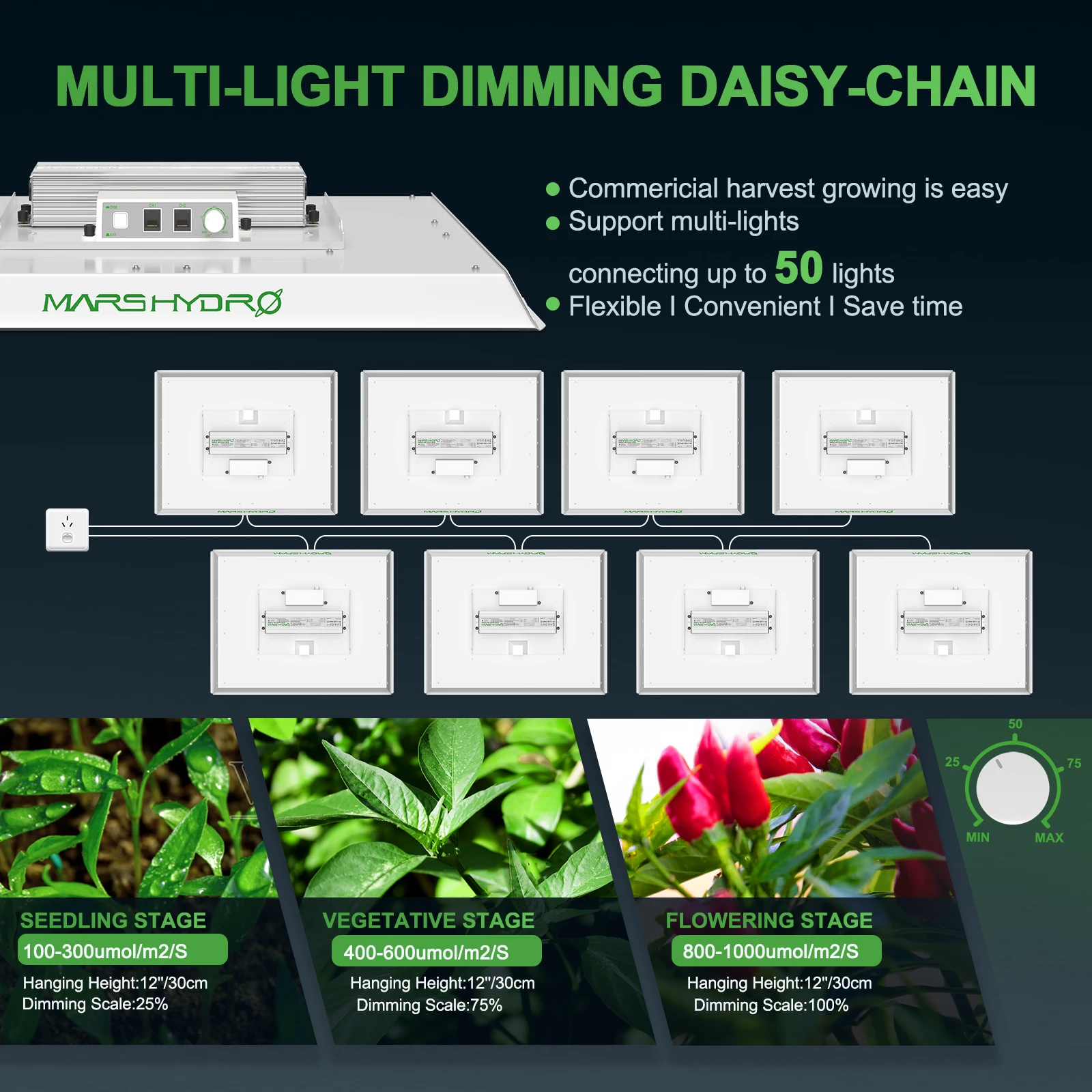 Imagem -05 - Full Spectrum Led Grow Light Quantum Board Phytolamp para Plantas de Interior Sistema Hidroponia Mars Hydro ts 1000 150w 2024