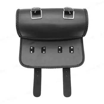 適用於雅馬哈、本田、哈雷、KTM、比亞喬、阿普利亞等摩托車的通用型摩托車真皮鞍包、工具包、前後袋 8 最佳銷售 哈雷機車鞍袋 - №6