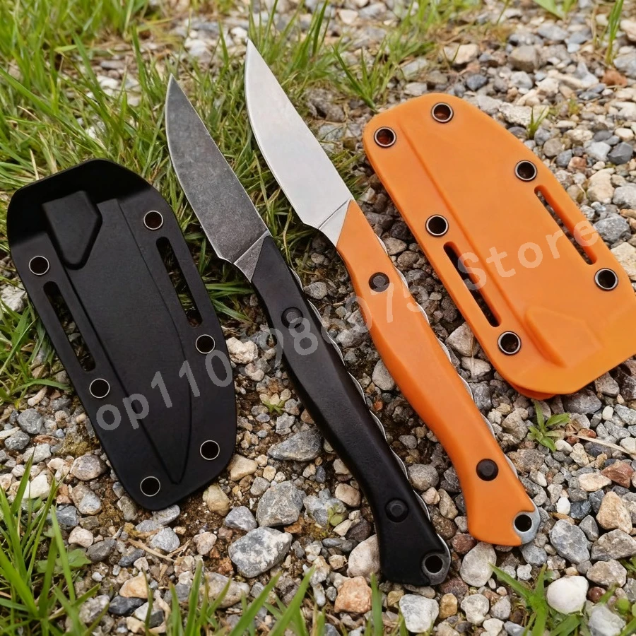 

BM 15700 Открытый маленький прямой нож CPM-154 Стальное лезвие Термопластичная резиновая ручка Портативный нож для выживания и самообороны