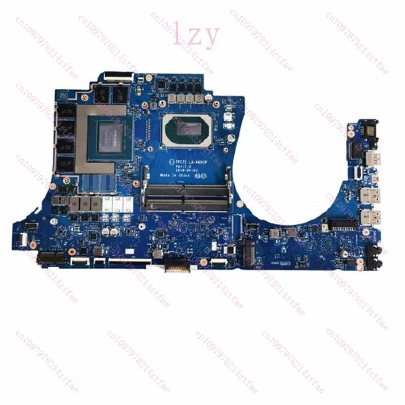 USED For HP OMEN 17-cb1001na i7-9750H RTX2060 6G LA-H492P Motherbroad L59775-601/ 001