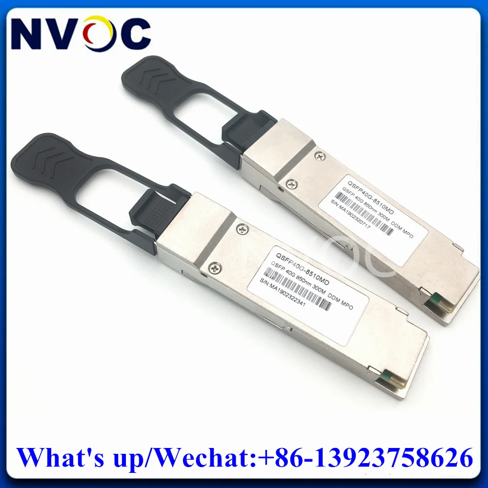 4Pcs 40G QSFP SR4 850nm 150M 300M MMF MPO Connector DOM, Base Optic Transceiver Module