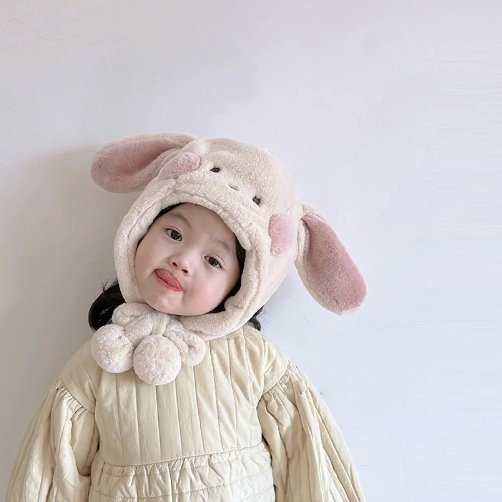 

New Lei Feng Hat Windproof Warm Pullover Cap Coldproof Cute Ears Hooded Hat Outdoor Sports