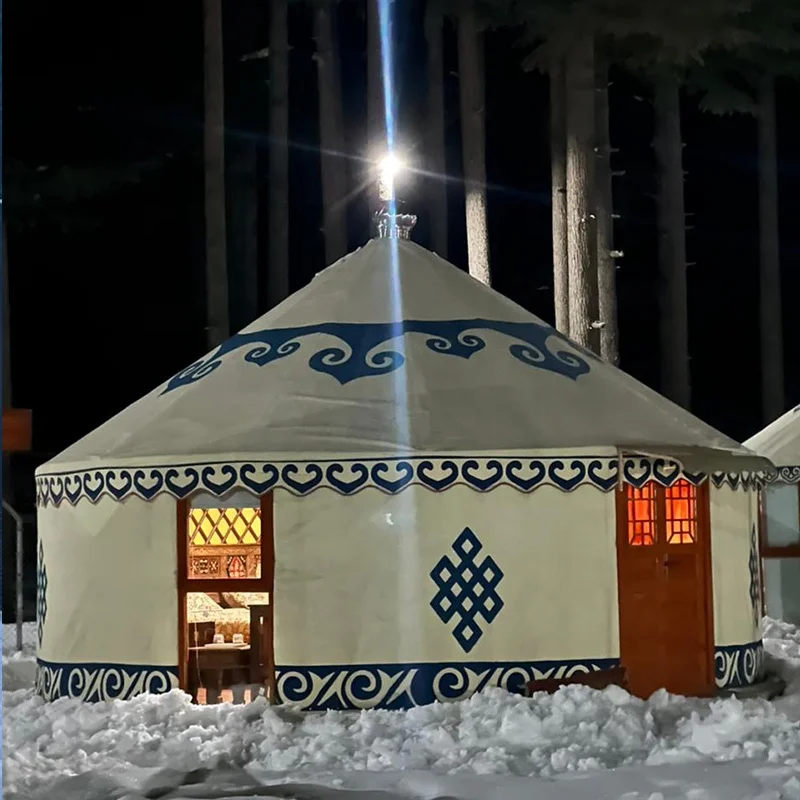 safari tent luxury mongolia traditional houses outdoor glamping yurt tent