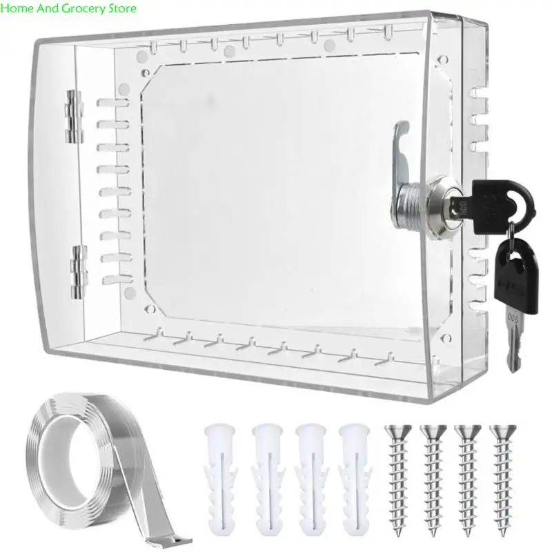

0xxa большой прозрачный защитный термостат Клавиша блокировки закрытия блокировки для общественного пространства.