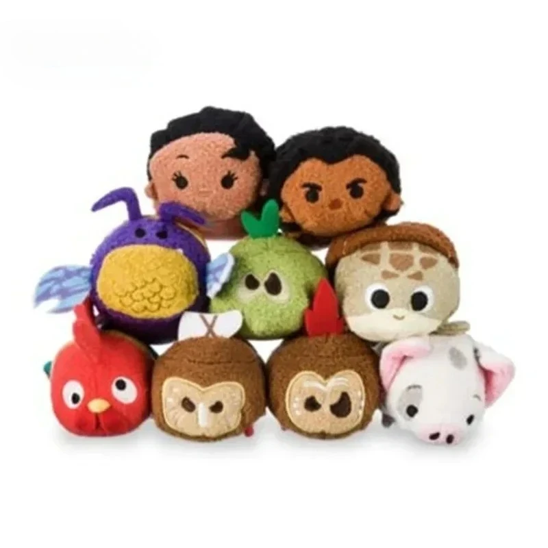 DSN Tsum Moana Plush Toy Figure Cartoon Movie Pua Maui Kakamora Heihei Stuffed Doll Bag Pendant Decoration