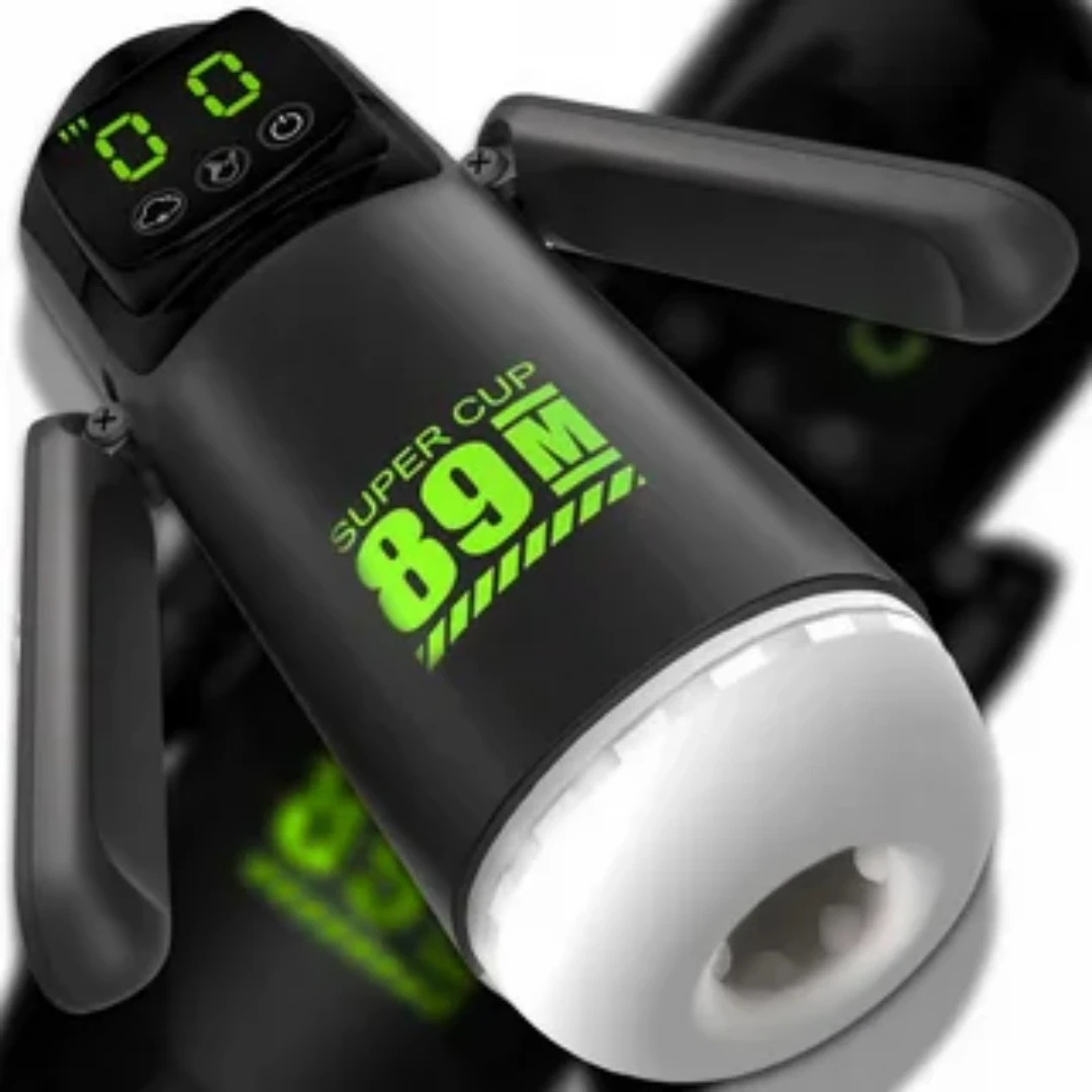 Automatic Vibration Sucking Male Masturbator Blowjob Masturbation with Handle LCD Display USB Rechargeable Sex Toy for Men 18+