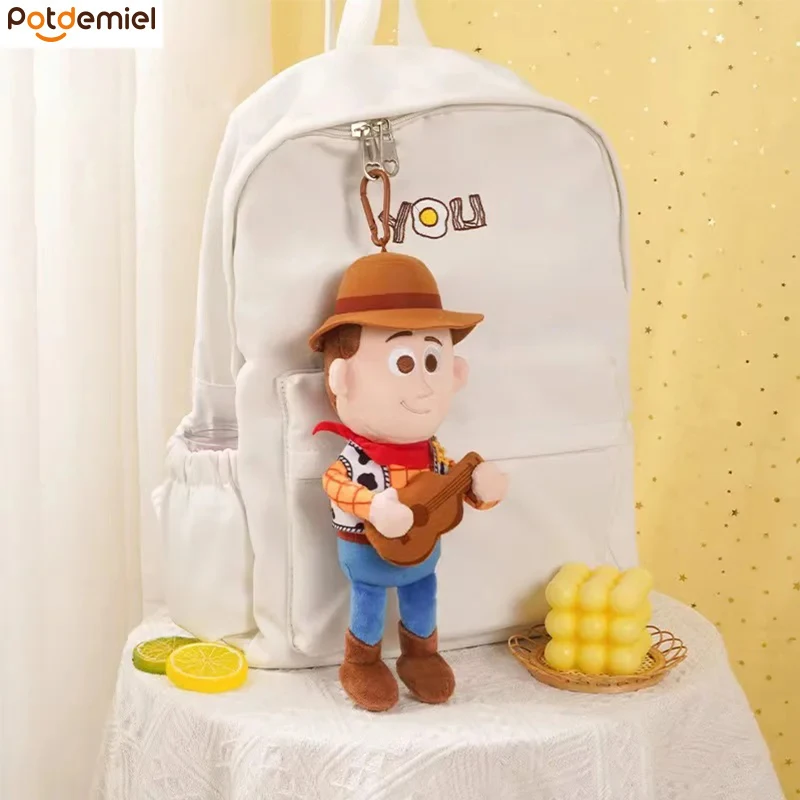 Buzz lightyear woody brinquedos de pelúcia toy story pingente saco acessórios chaveiro mochila carro pingente criança presente aniversário