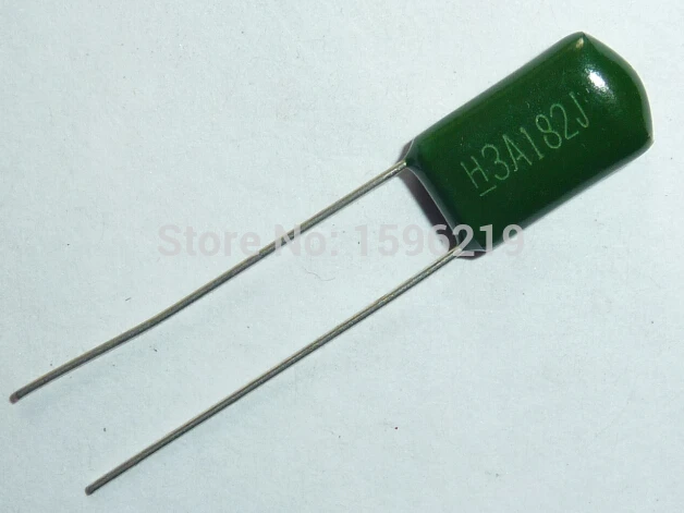 10pcs Mylar Film Capacitor 1000V 3A182J 1800pF 1.8nF 3A182 5% 1KV Polyester Film capacitor