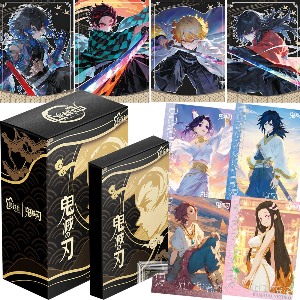 

Demon Slayer Collection Card Tomioka Giyuu Kamado Tanjirou High Quality Hot Blooded Character Anime Card Brick Toy Creative Gift