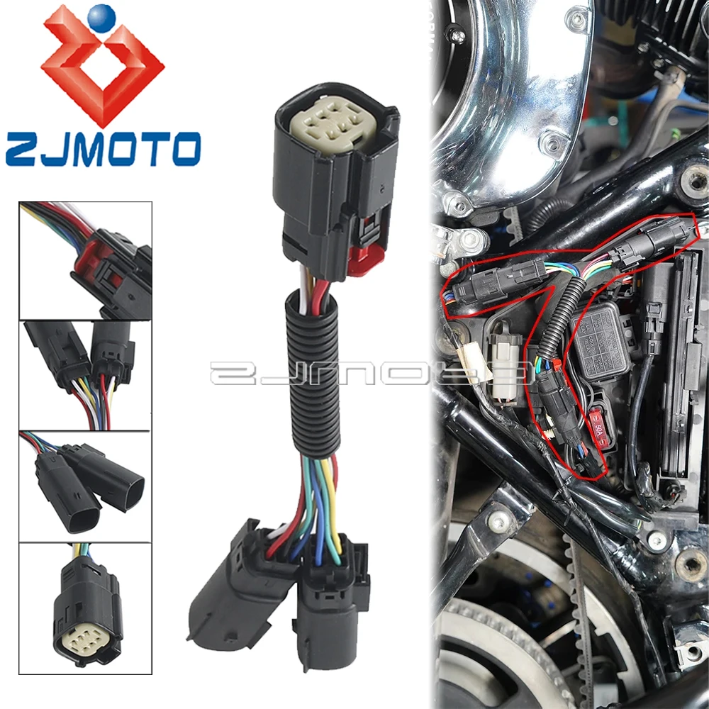 

Motorcycle Y Harness Splitter Wire Rear Lighting Connector Harness For Harley Road King FLHRXS Road Street Glide FLHXS 2006-2023