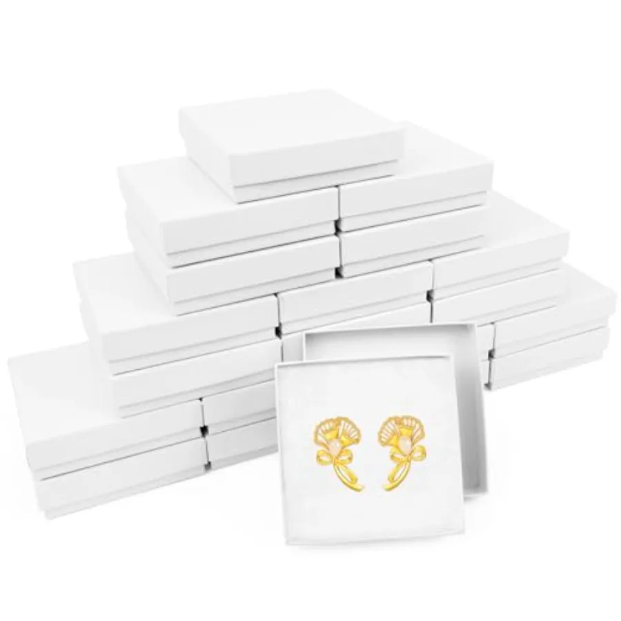 Jewelry Gift Boxes, 20 Pack, Small Gift Boxes with Lids for Necklace Rg Bracelet Earrg Display Box, Jewelry Box Bulk