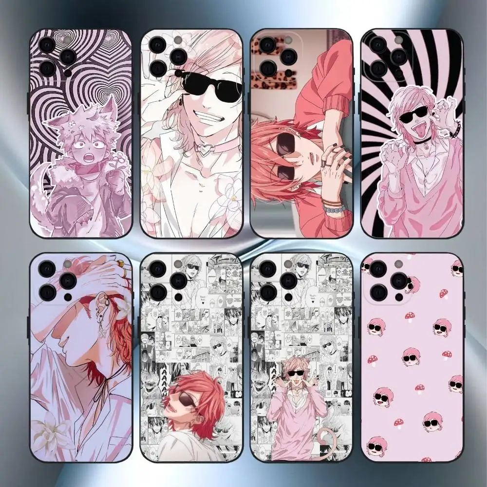 Casing Ponsel Ayato Yuri Y-Yarichin Club Untuk iPhone17,16,15,14,13,12,11 Plus,Pro Max Bahan Lembut Warna Hitam
