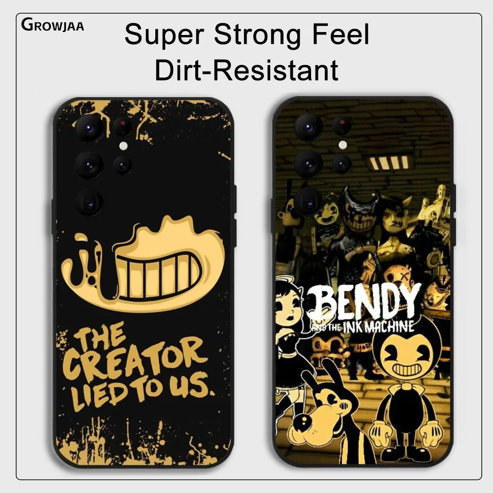 B-Bendy and the ink machines Phone Case for Samsung Galaxy S24 Ultra S22 S23 Ultra S21 S20 5G Protective Silicone TPU Funda